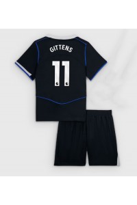 Chelsea Jamie Gittens #11 Jalkapallovaatteet Lasten Kolmas peliasu 2025-26 Lyhythihainen (+ Lyhyet housut)